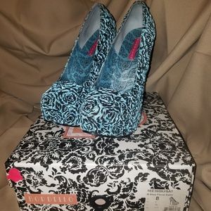 Pleaser Bordello "Satin Glitter Rose"